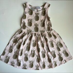 🍭 Dex Girls Pink Pineapple Dress - Size 2 (Used)